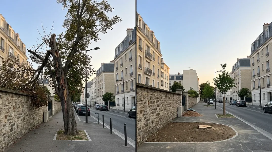Résultat élagage à Clichy — Elagage Clichy